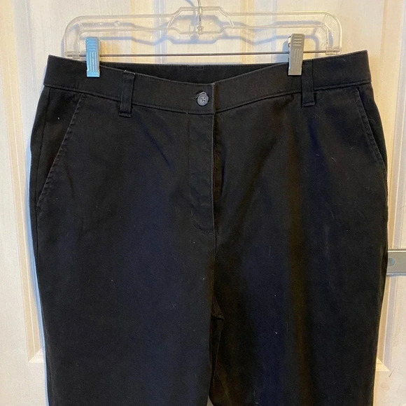 Woolrich Cotton Blend Black Dress Pants Women Size 12 Pockets - Picture 5 of 7